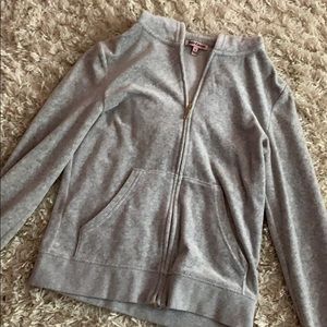 Juicy couture velour zip up sweatshirt